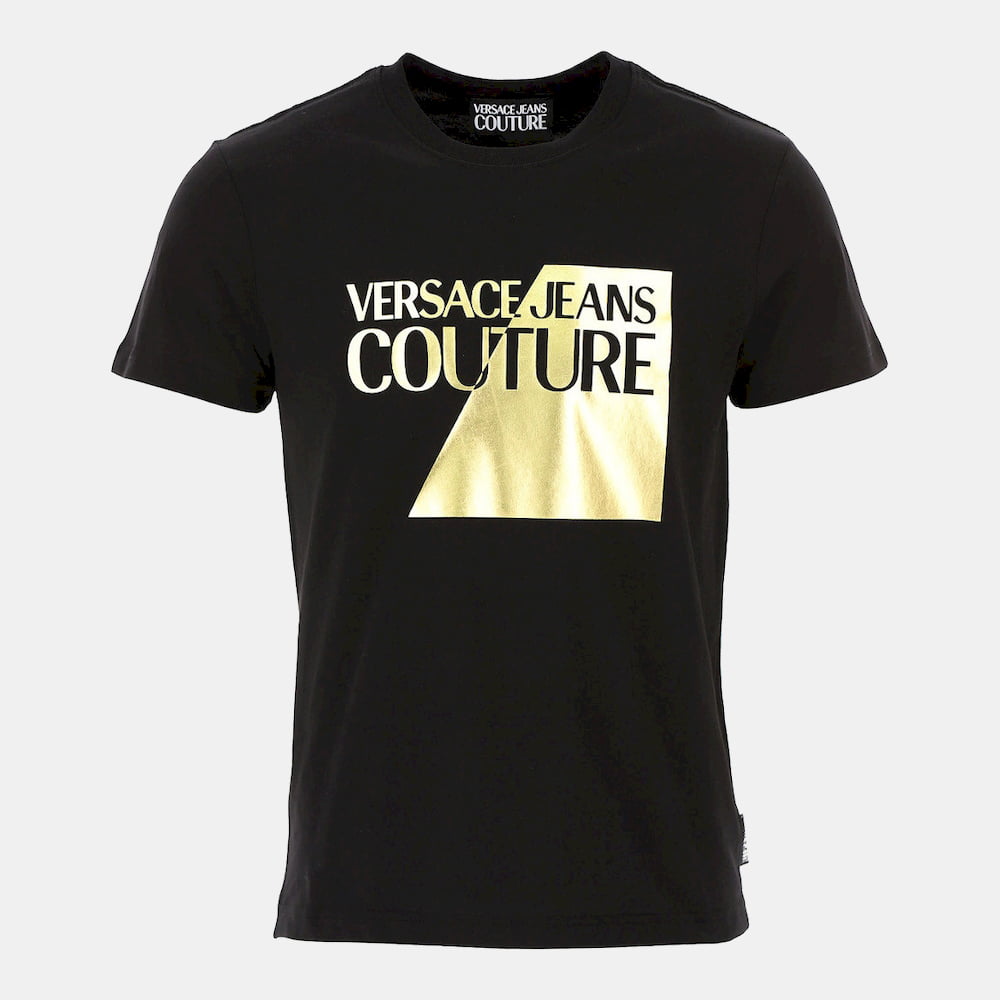 Versace T Shirt B3gvb7tp Blk Gold Preto Ouro Shot2