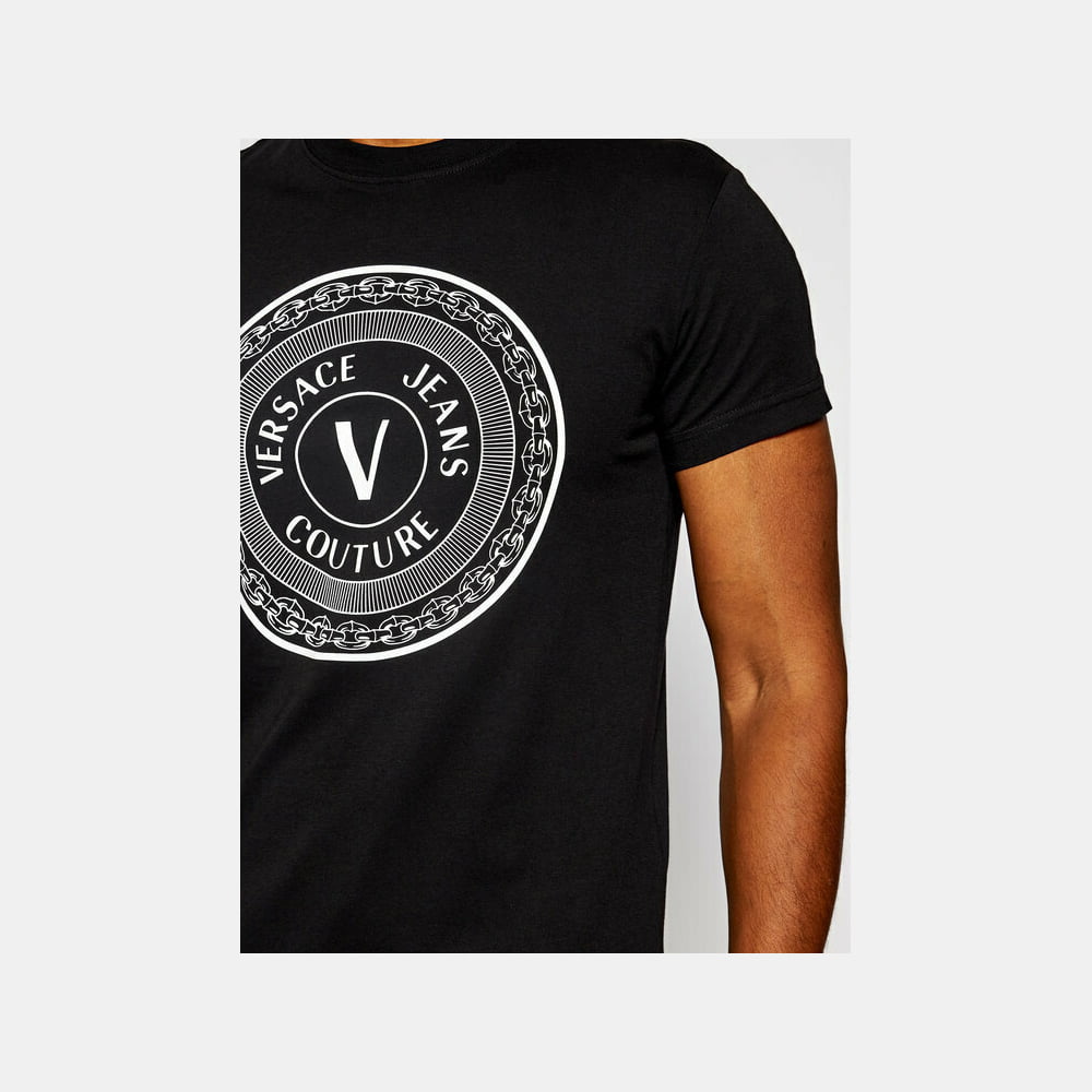 Versace T Shirt B3gwa7t Blk White Preto Branco Shot5