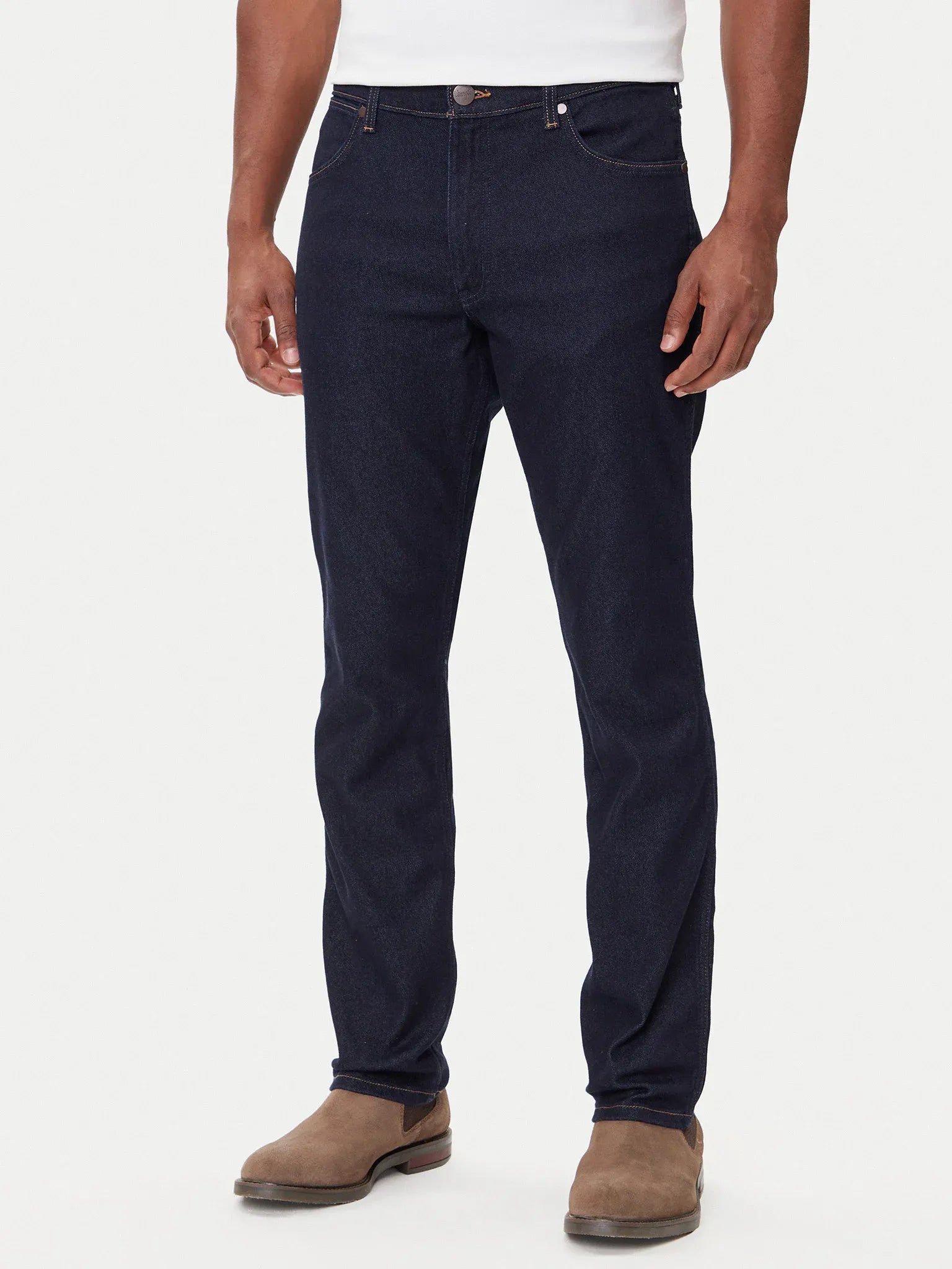 Wrangler Calcas Trousers Greensboro Moo Dark Wash Dark Wash_shot2