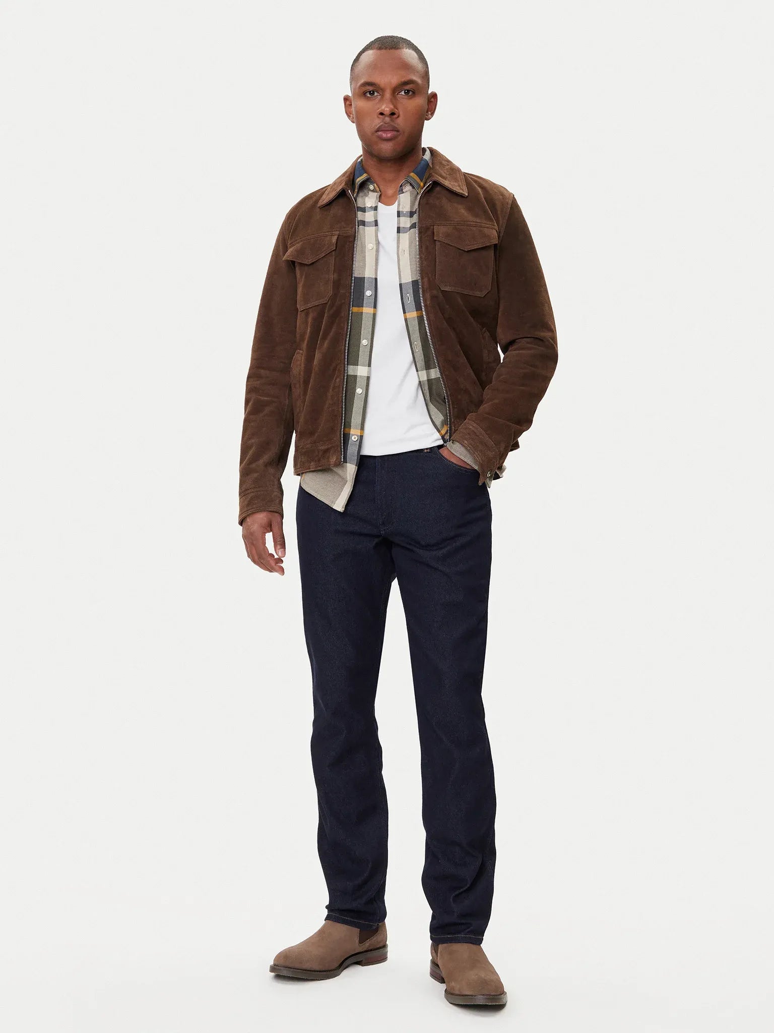 Wrangler Calcas Trousers Greensboro Moo Dark Wash Dark Wash_shot3