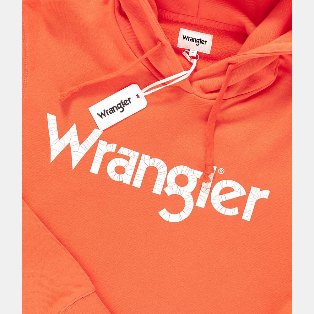 Wrangler Camisola Sweat W6527hy Orange Laranja Shot3