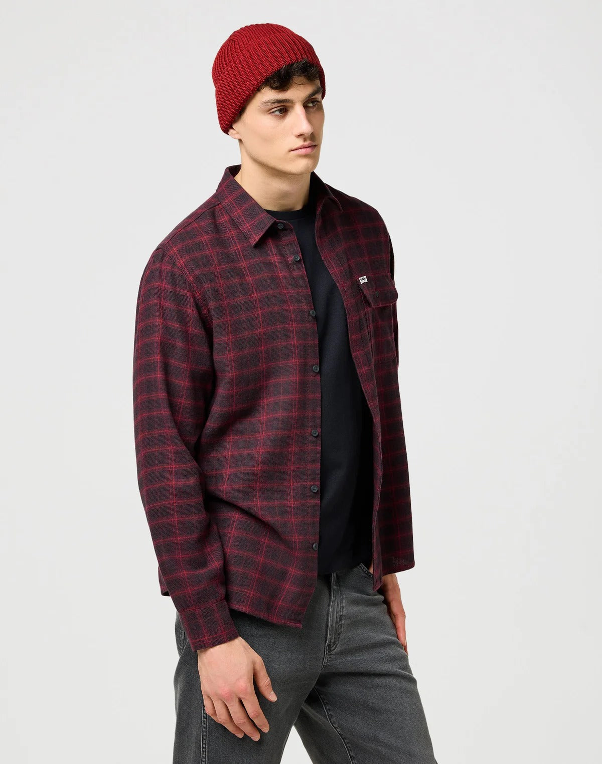 Wrangler Gorro Hat Beanie Red Vermelho_shot3
