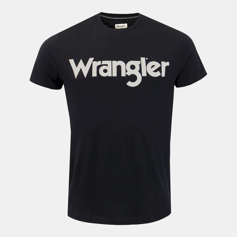 Wrangler T Shirt W7a86dxxx Black Preto Shot6