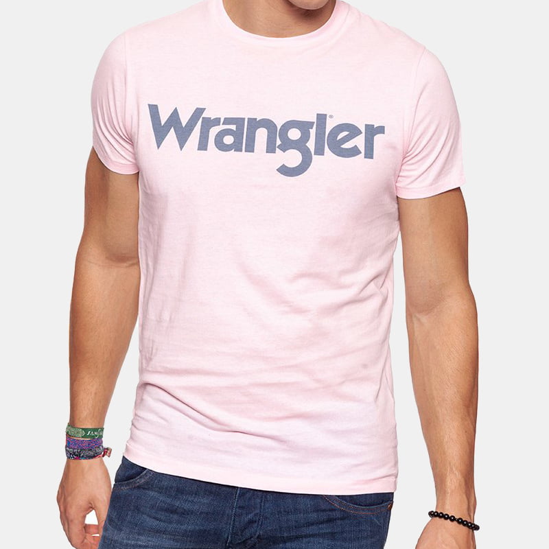 Wrangler T Shirt W7a86dxxx Pink Rosa Shot3