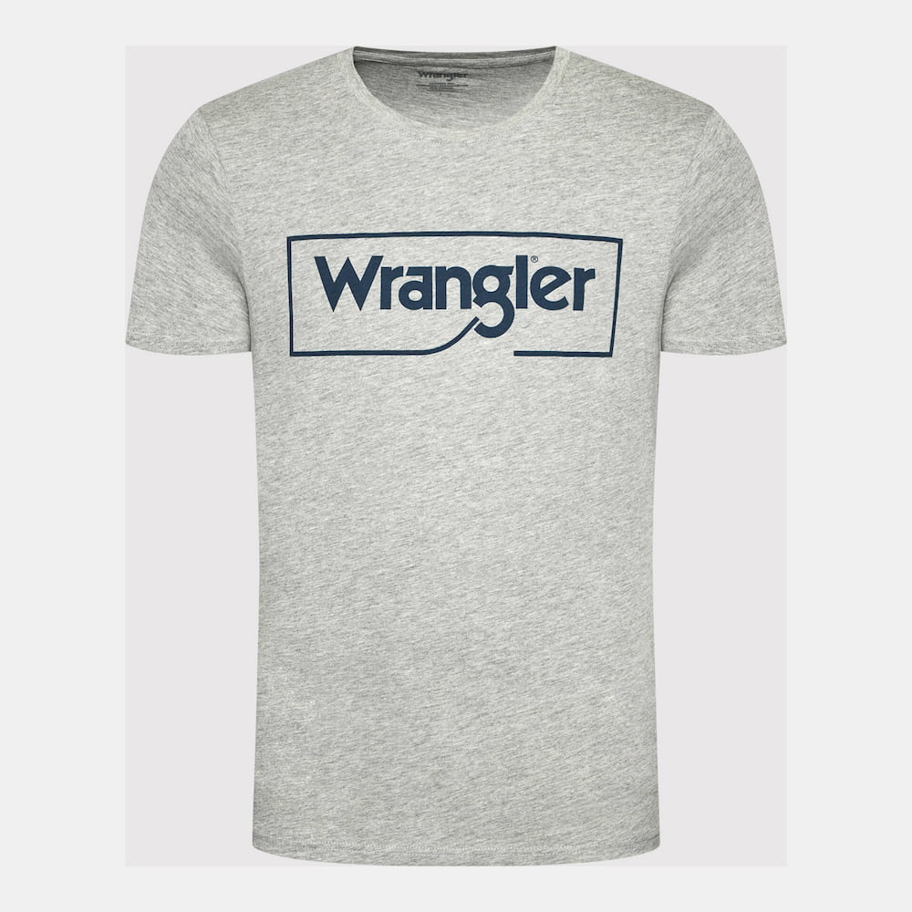 Wrangler T Shirt W7h3d3 Grey Cinza Shot6
