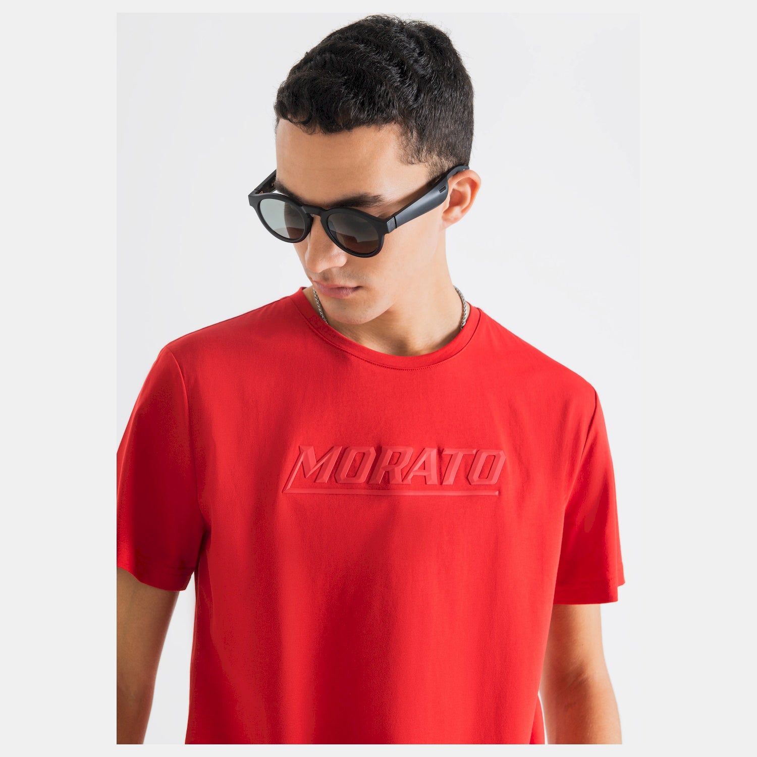 Antony Morato T Shirt Mmks02228 Red Vermelho_shot1