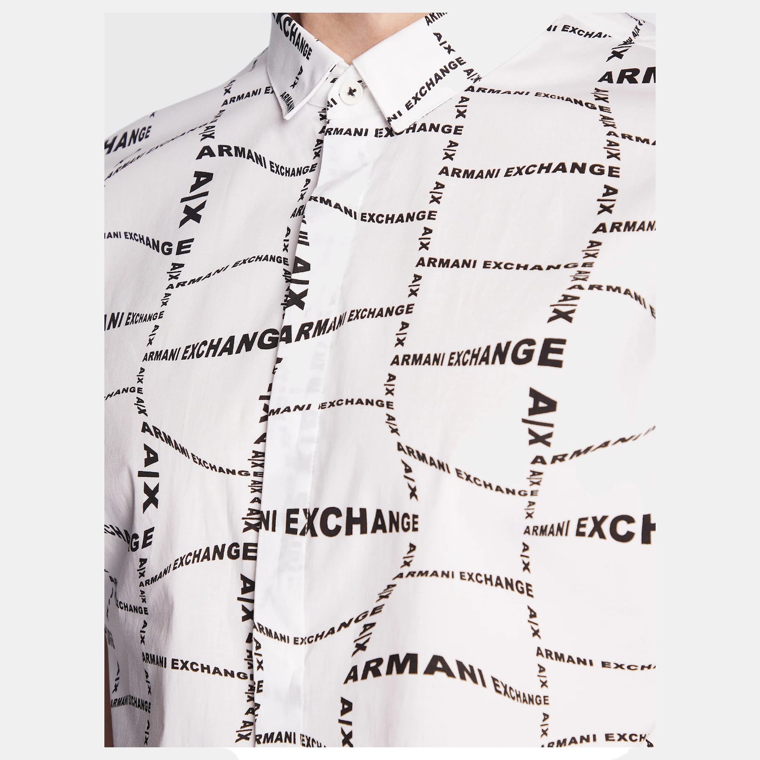 Armani Exchange Camisa  Shirt 3rzc04 Zneaz White Branco_shot2