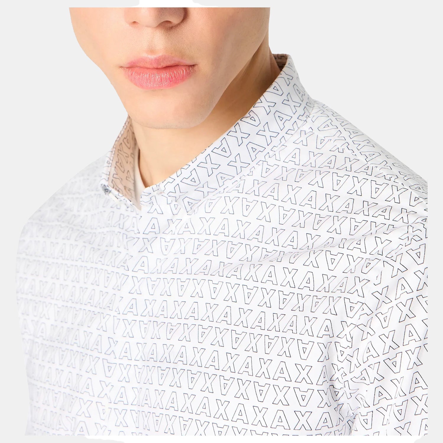 Armani Exchange Camisa  Shirt 6rzc04 Zneaz White Branco_shot2