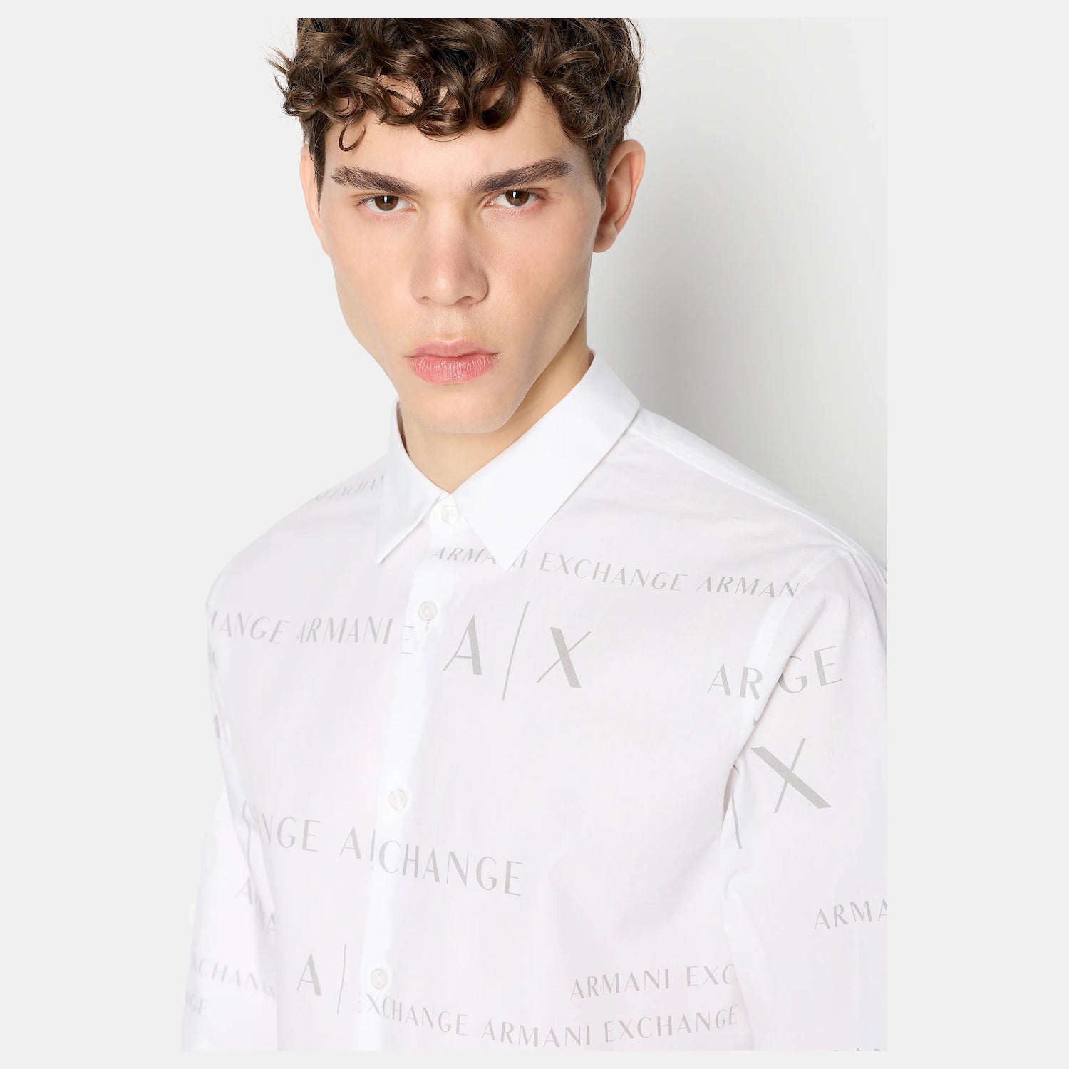 Armani Exchange Camisa  Shirt 6rzc17 Znxlz White Branco_shot3
