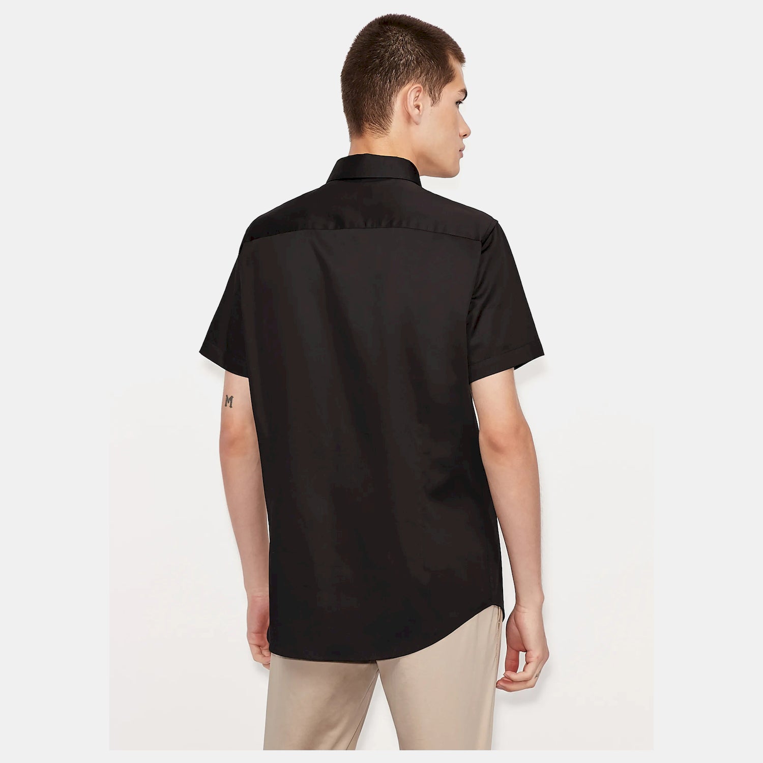 Armani Exchange Camisa  Shirt 8nzcbf Zn10z Black Preto_shot2