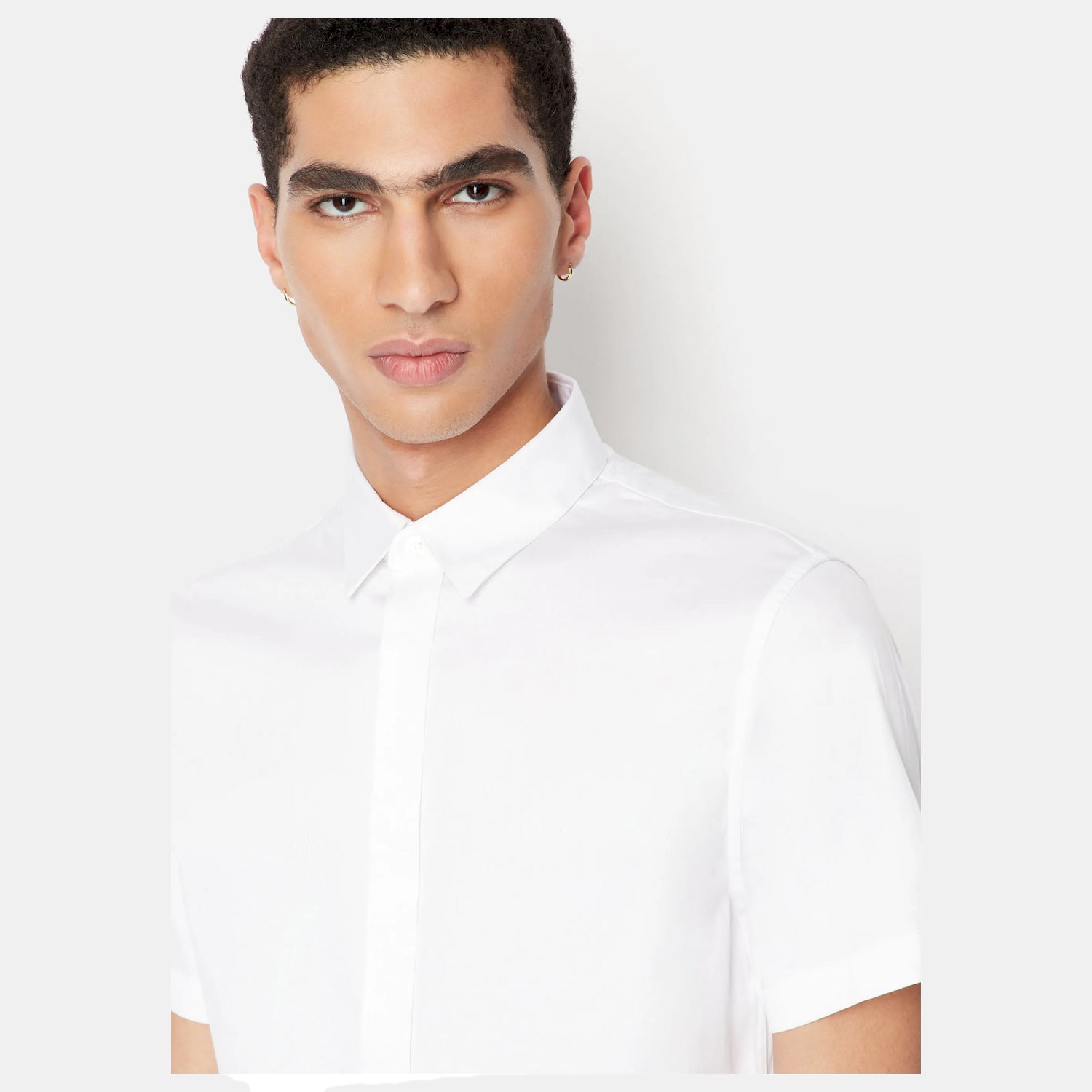Armani Exchange Camisa  Shirt 8nzcbf Zn10z White Branco_shot3