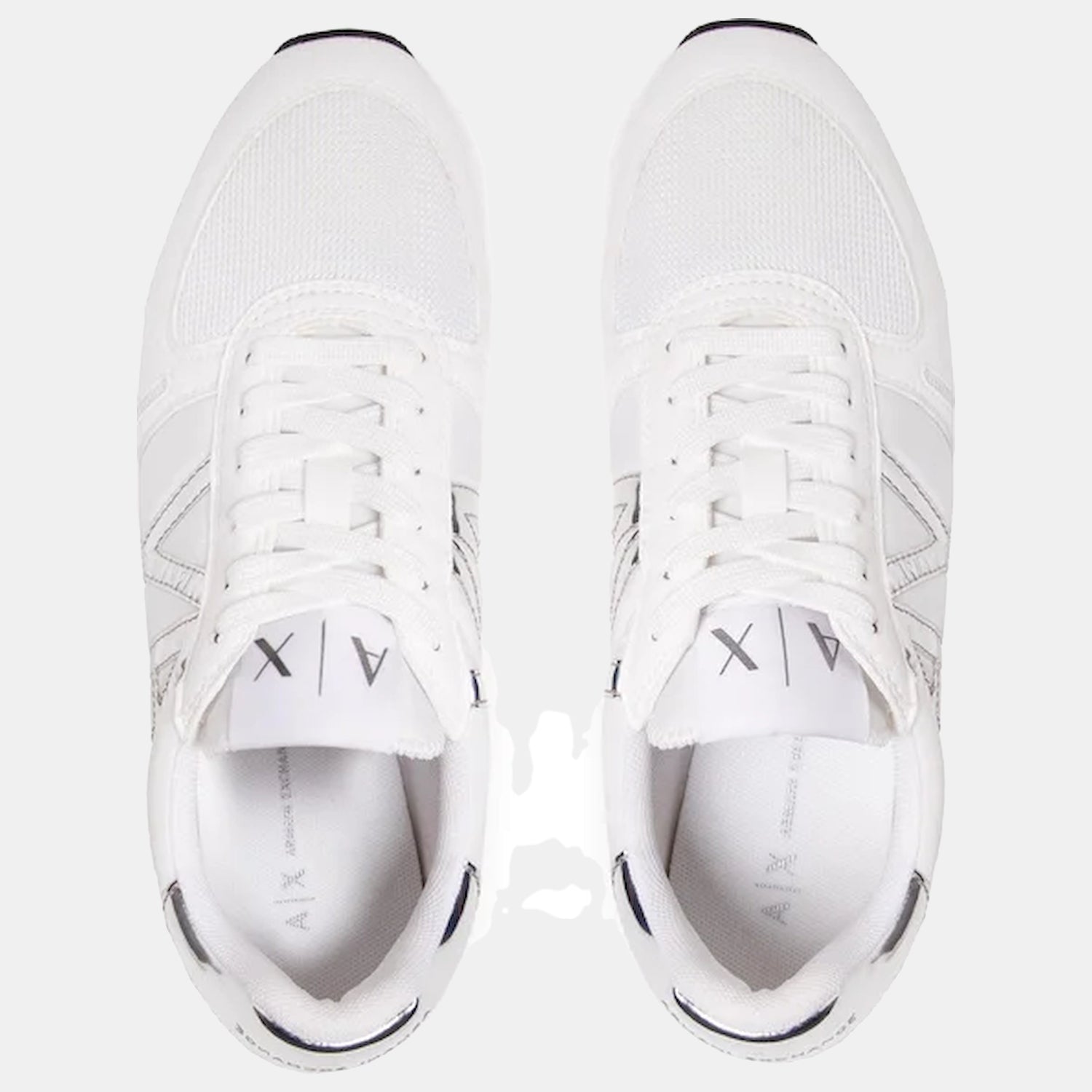 Armani Exchange Sapatilhas Sneakers Shoes Xdx031 Xcc62 Whi Silver Branco Prateado_shot3