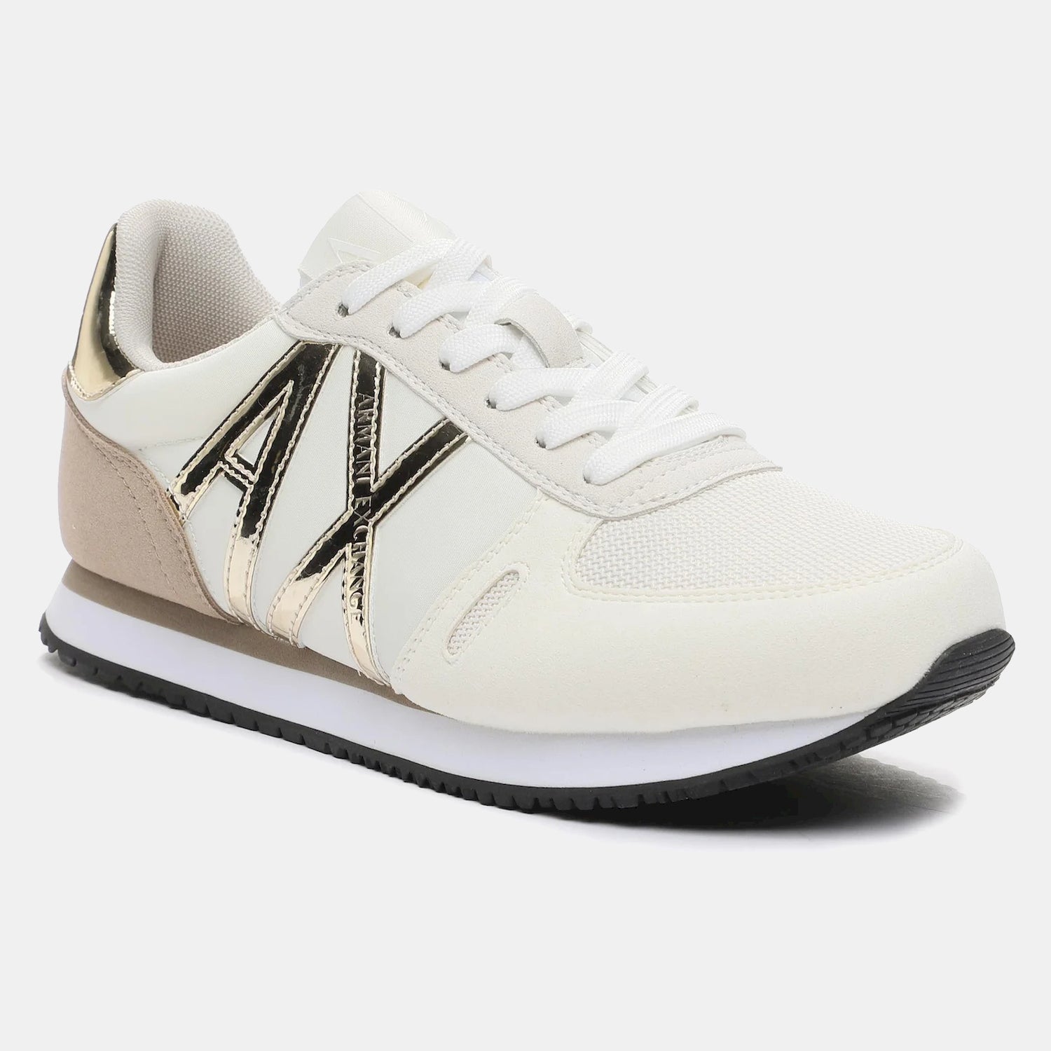 Armani Exchange Sapatilhas Sneakers Shoes Xdx031 Xv137 Beige Gold Beige Ouro_shot6