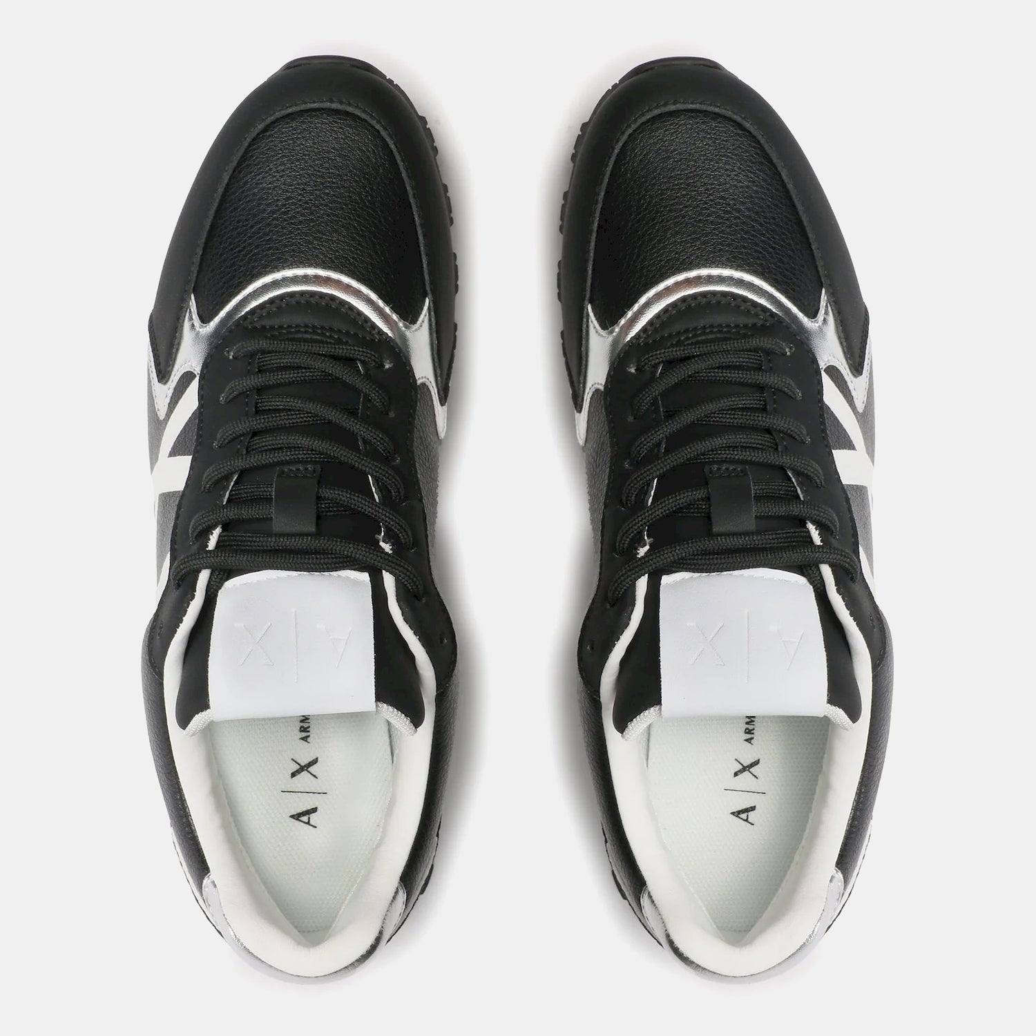 Armani Exchange Sapatilhas Sneakers Shoes Xdx139 Xv733 Blk White Preto Branco_shot4