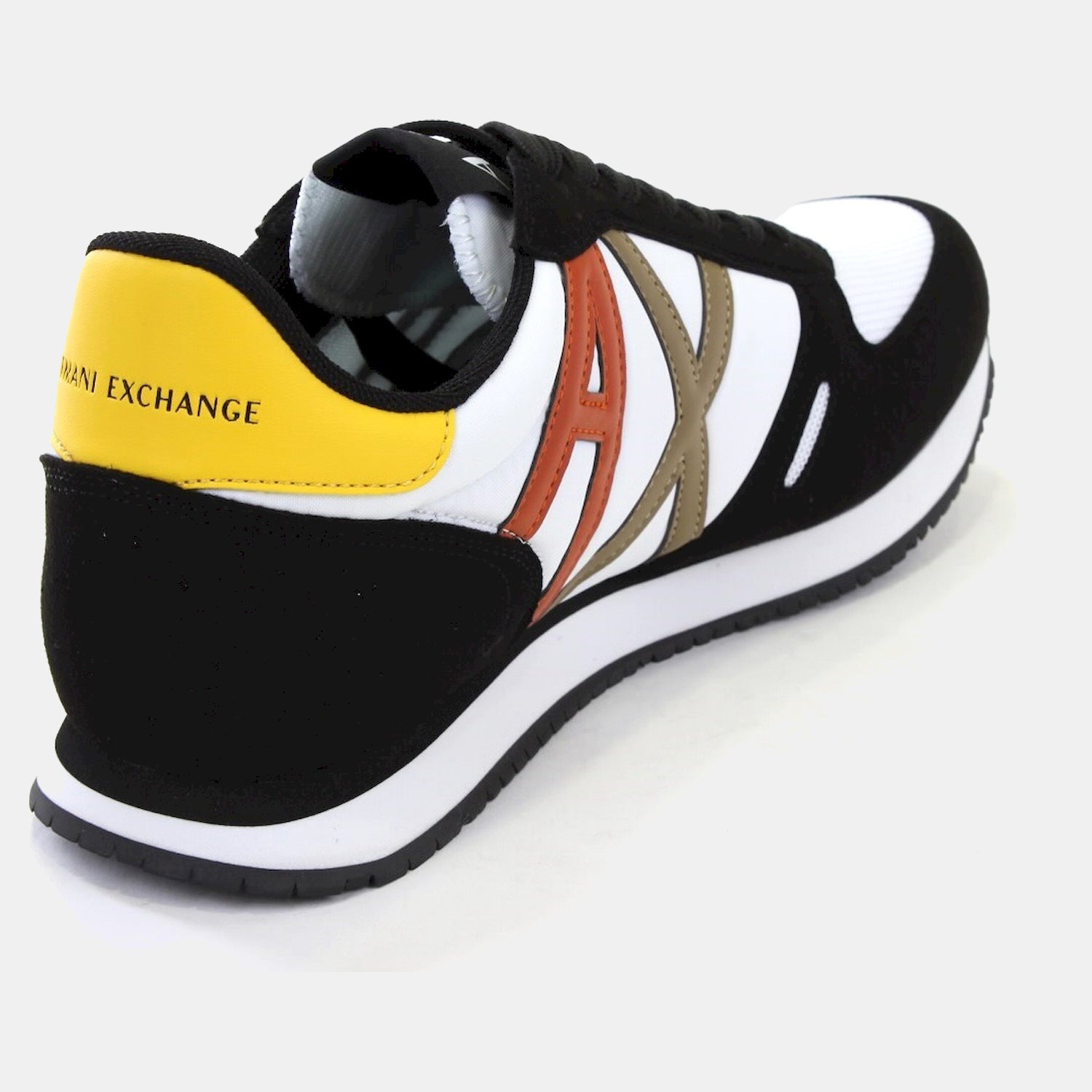 Armani Exchange Sapatilhas Sneakers Shoes Xux017 Xv028 Blk Whi Or Preto Branco Or_shot3