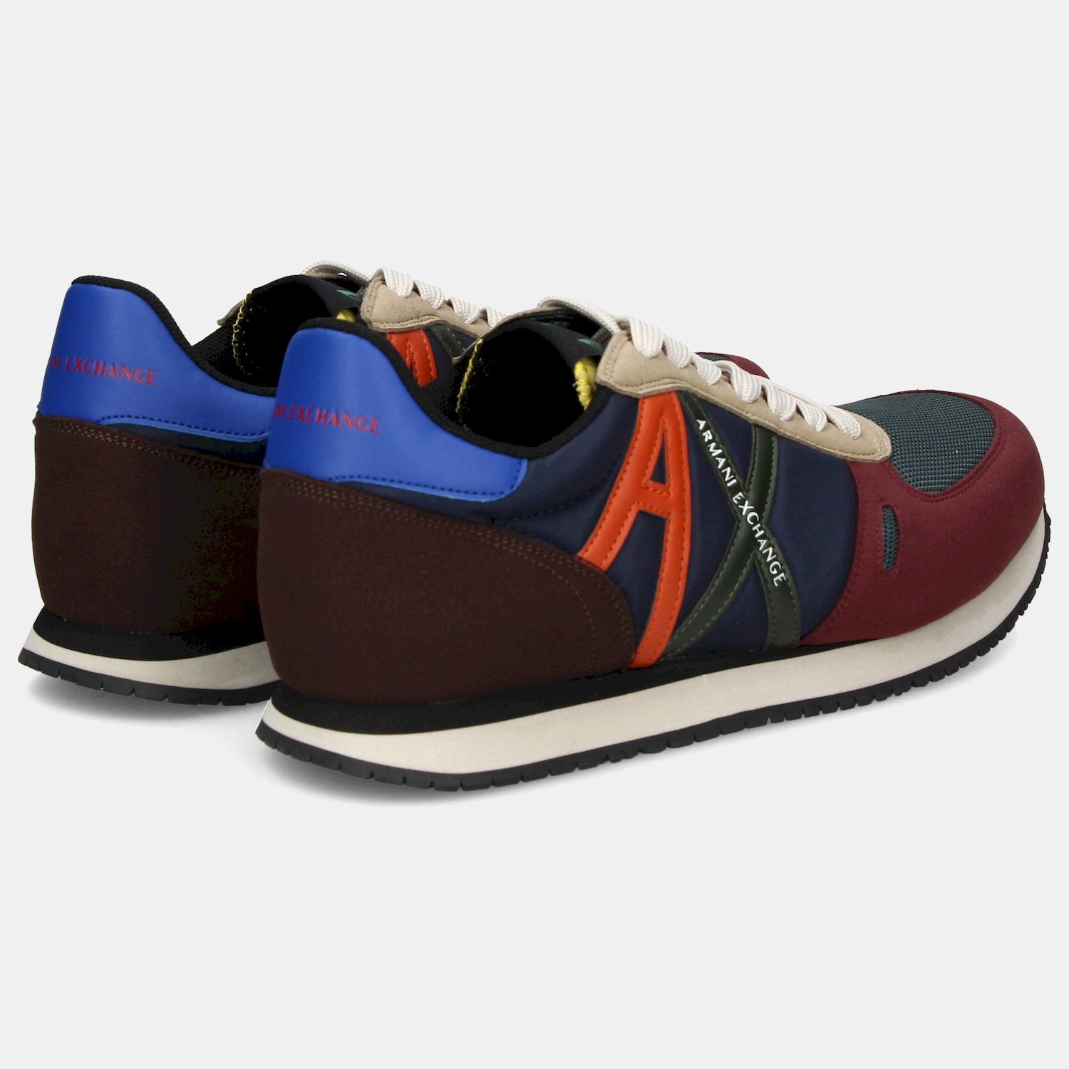 Armani Exchange Sapatilhas Sneakers Shoes Xux017 Xv028 Navy Borde Navy Bordeaux_shot4