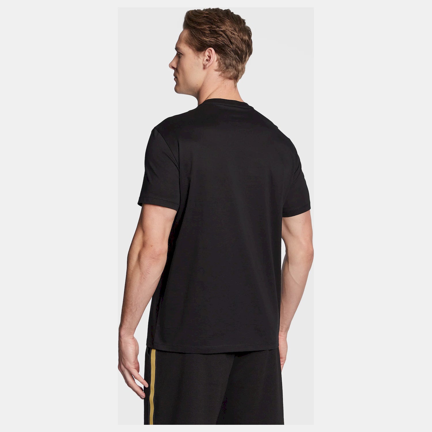 Armani Exchange T Shirt 3rztrc Zj9az Blk Gold Preto Ouro_shot1