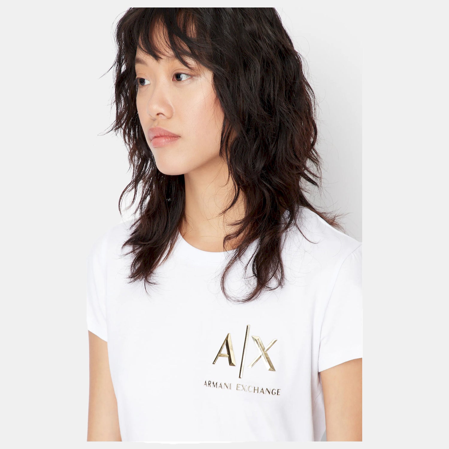 Armani Exchange T Shirt 6lyt52 Yj9xz White Branco_shot2