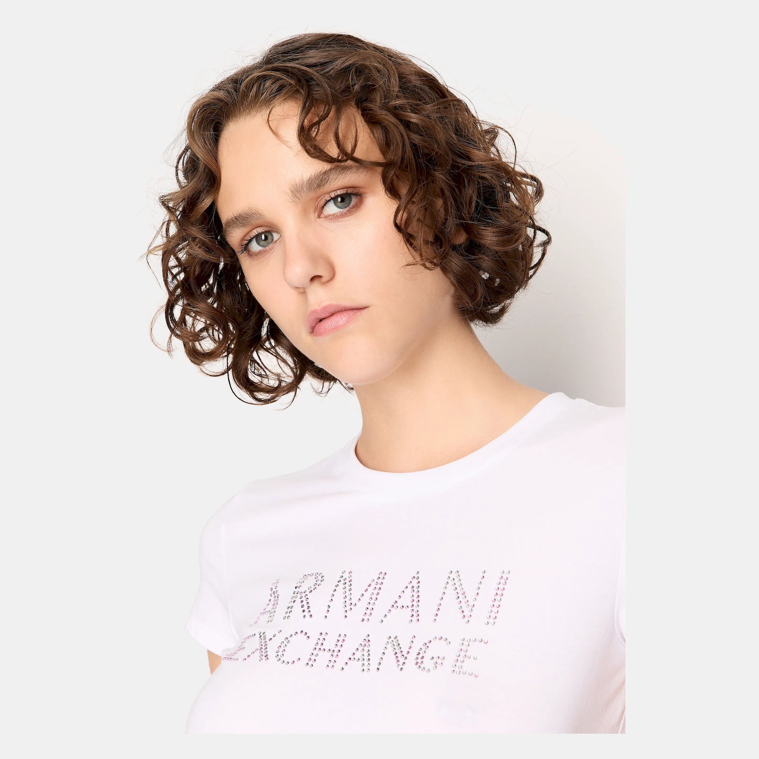 Armani Exchange T Shirt 6ryt36 Yjc7z White Branco_shot3