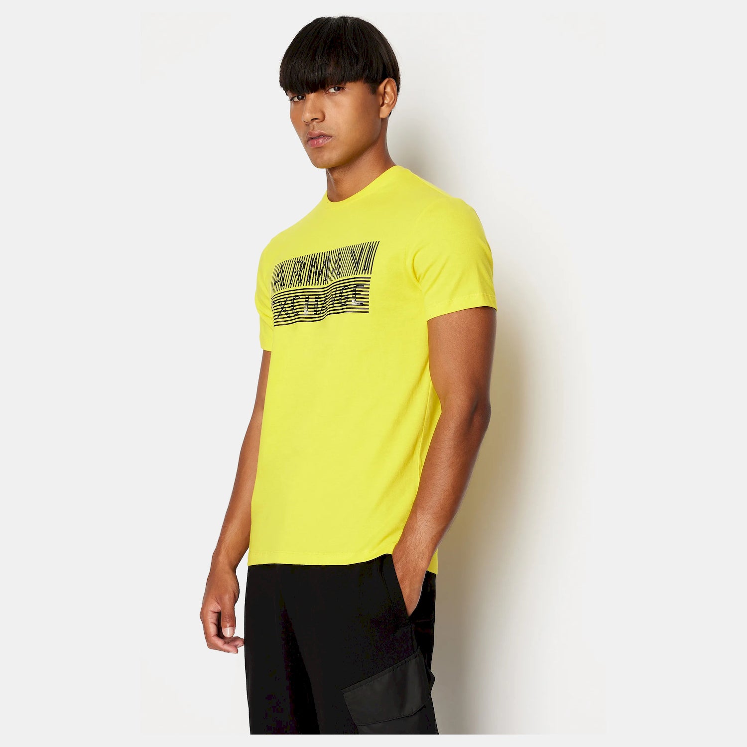 Armani Exchange T Shirt 6rztac Zj9tz Yellow Amarelo_shot1
