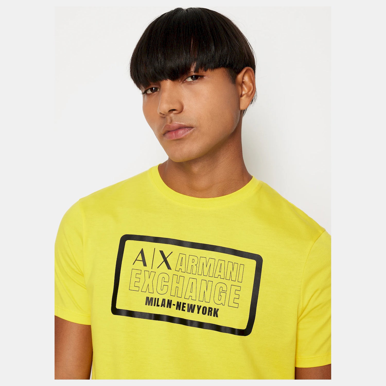 Armani Exchange T Shirt 6rztad Zja5z Yellow Amarelo_shot2