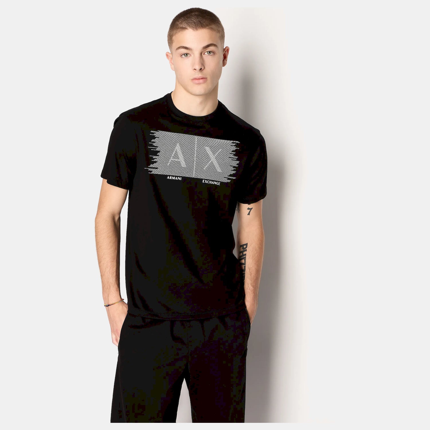 Armani Exchange T Shirt 6rzthb Zjh4z Black Preto_shot4