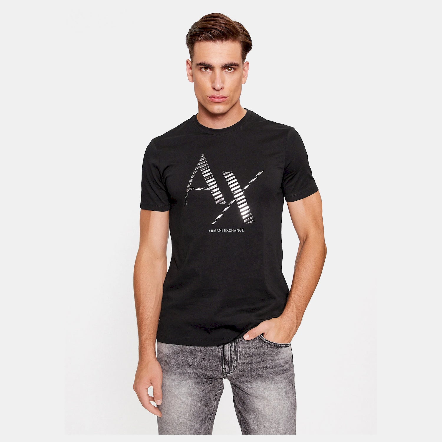 Armani Exchange T Shirt 6rztkd Zjbyz Black Preto_shot4