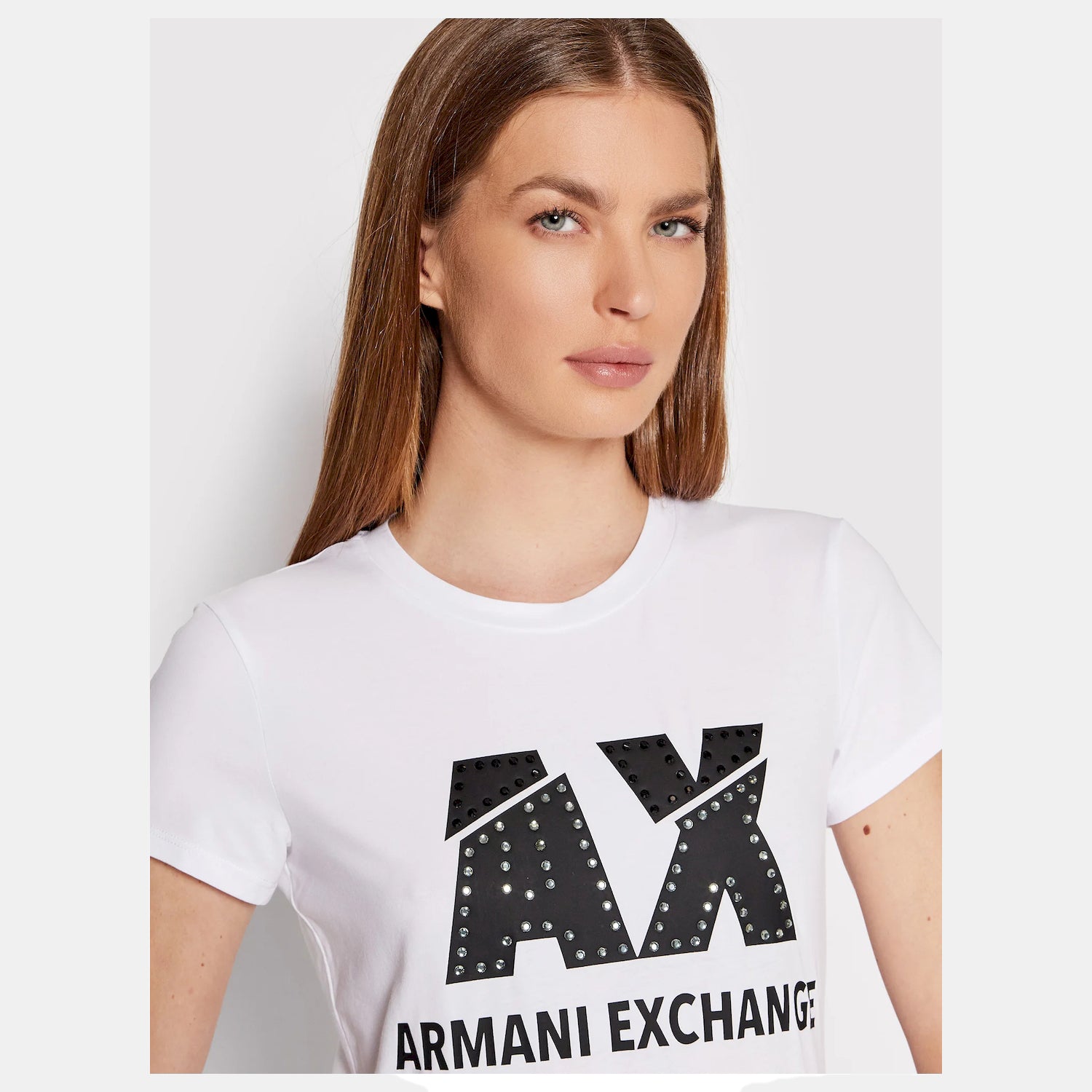 Armani Exchange T Shirt 8nyt86 Y8c7z White Branco_shot1