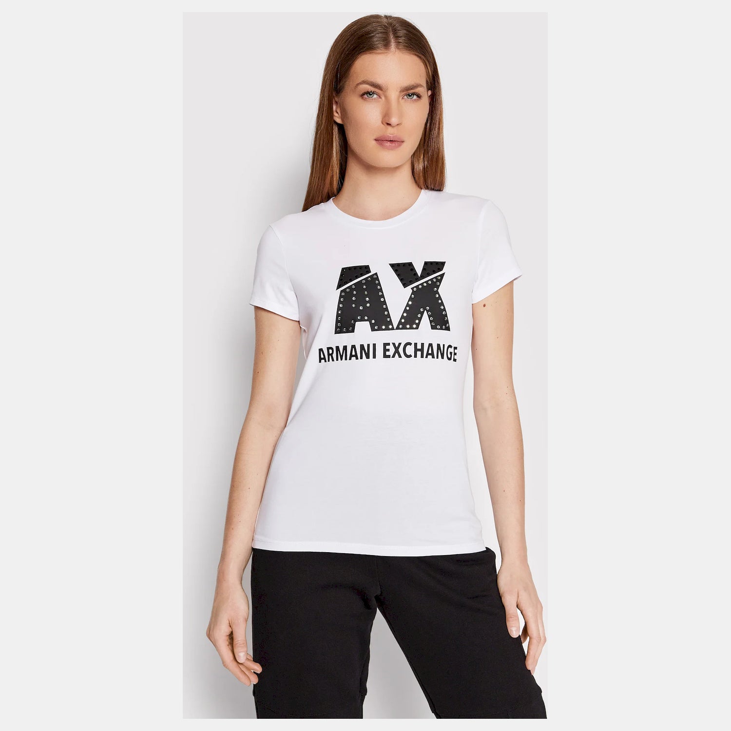 Armani Exchange T Shirt 8nyt86 Y8c7z White Branco_shot3