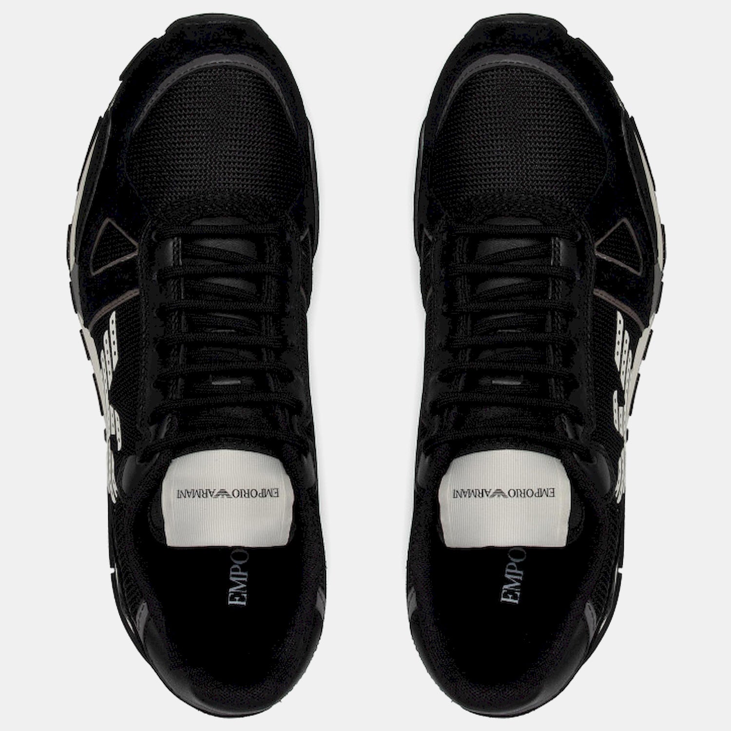 Armani Sapatilhas Sneakers Shoes X4x289 Xm499 Blk White Preto Branco_shot5