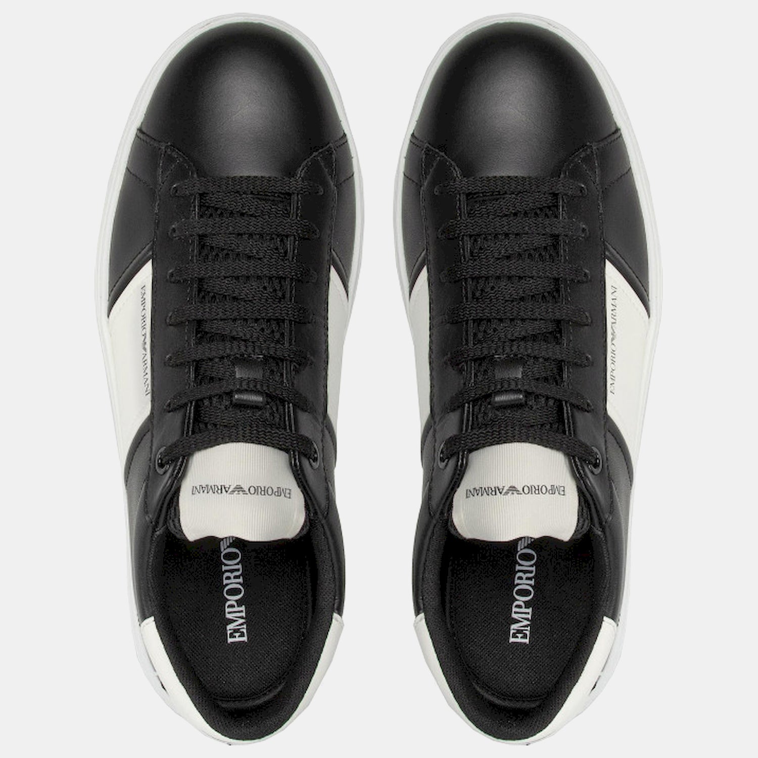 Armani Sapatilhas Sneakers Shoes X4x570 Xn010 Blk White Preto Branco_shot6