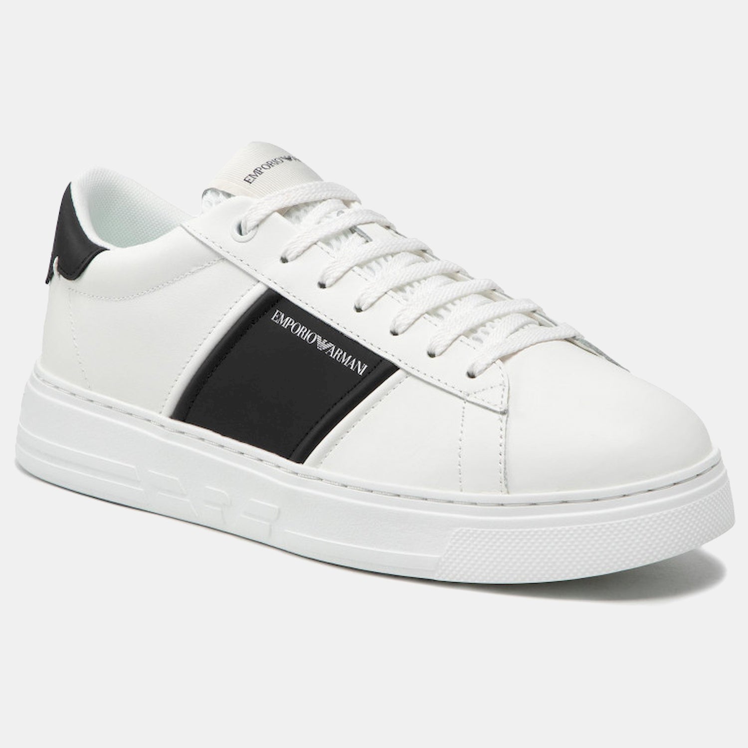 Armani Sapatilhas Sneakers Shoes X4x570 Xn010 Whi Black Branco Preto_shot1