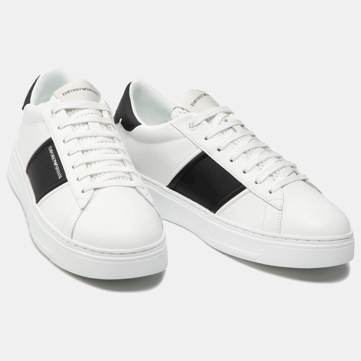 Armani Sapatilhas Sneakers Shoes X4x570 Xn010 Whi Black Branco Preto_shot5