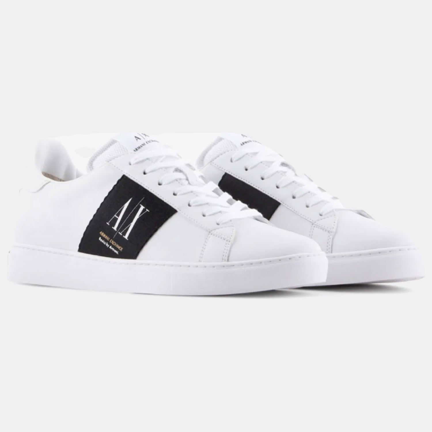 Armani Sapatilhas Sneakers Shoes Xux173 Xv666 White Blk Branco Preto_shot1