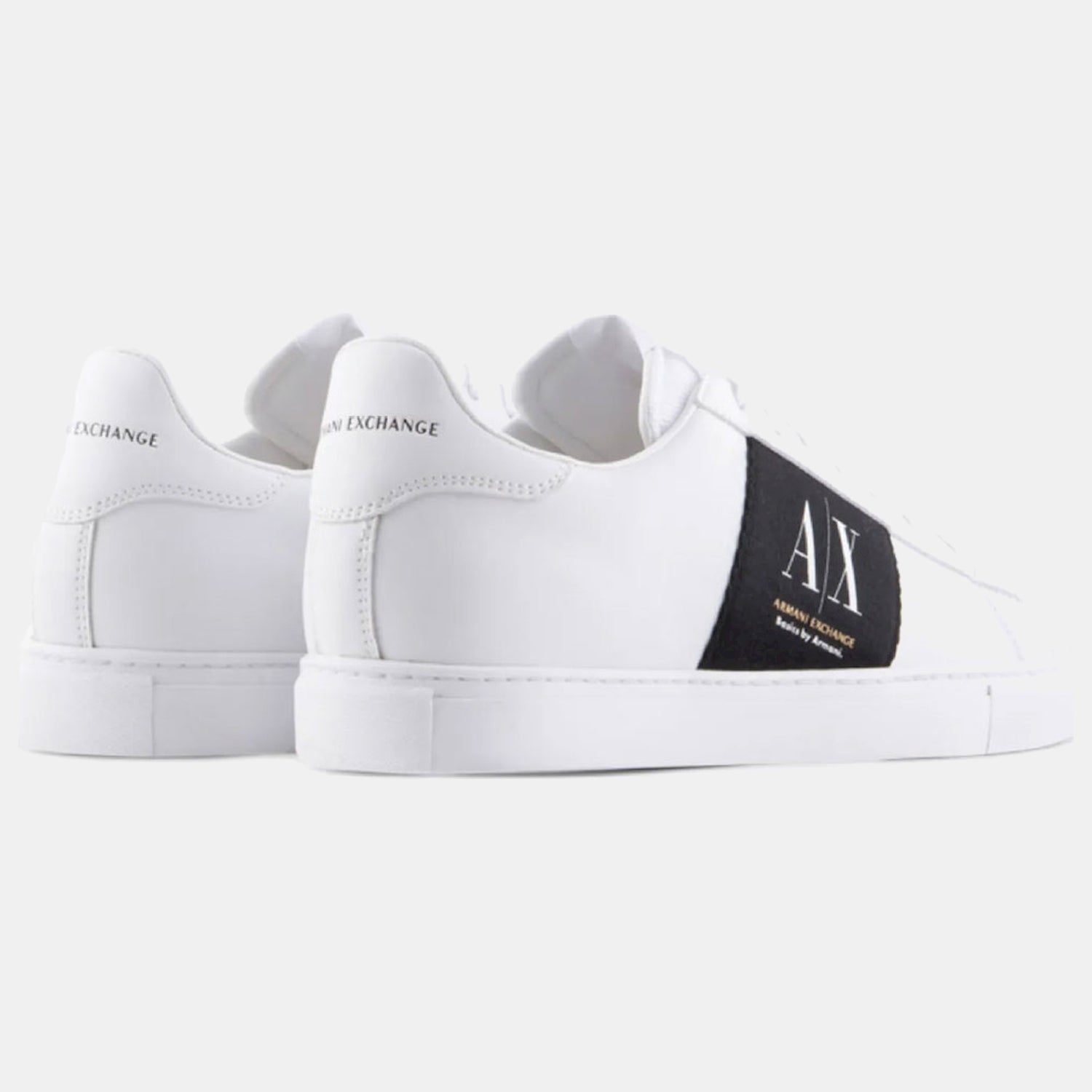 Armani Sapatilhas Sneakers Shoes Xux173 Xv666 White Blk Branco Preto_shot2
