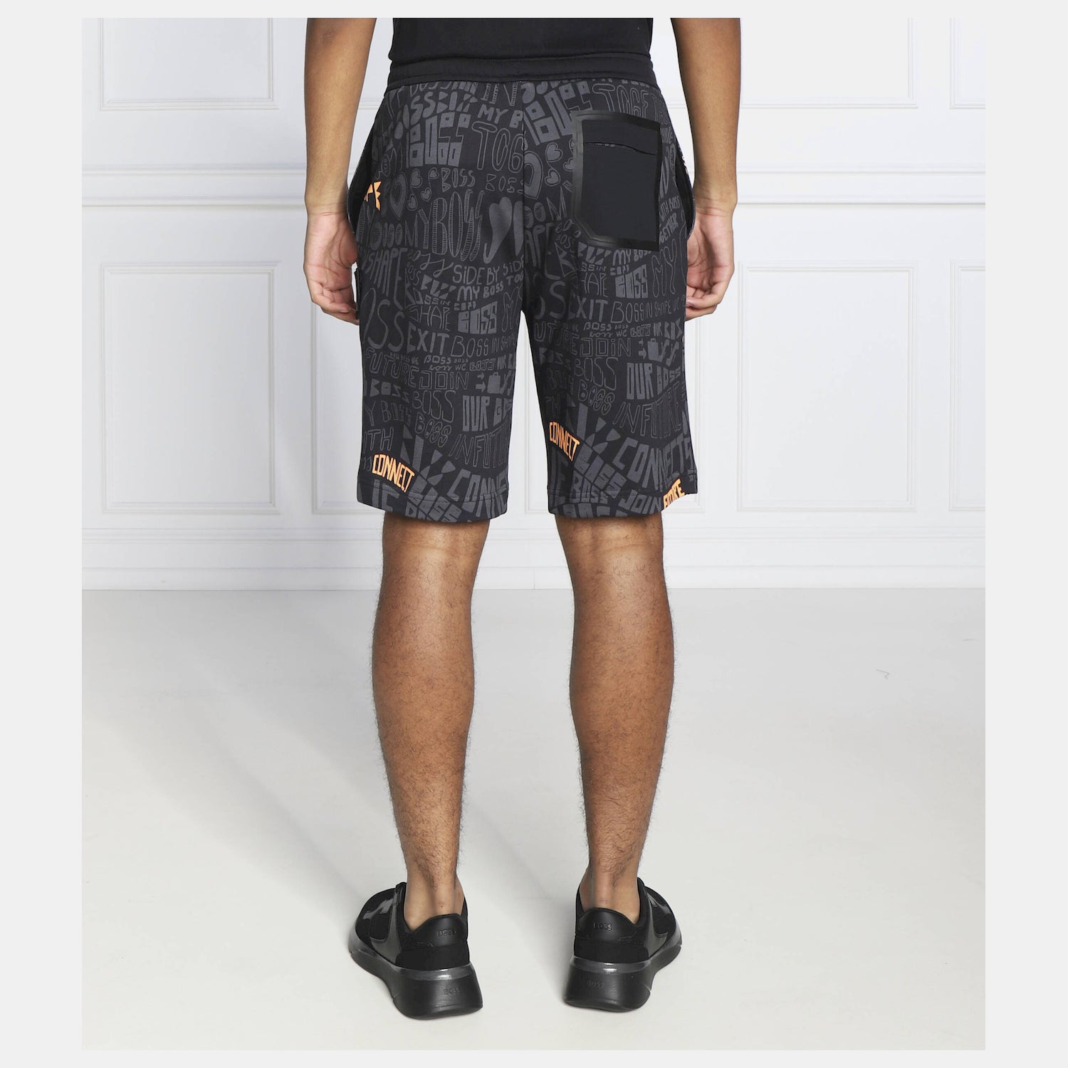 Boss Calcao Shorts Headlo Lotus Blk Multi Preto Multicolor_shot3
