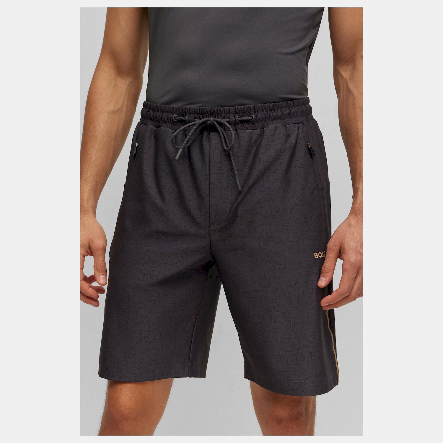 Boss Calcao Shorts Hecon Active 1 Dk.grey Cinza Escuro_shot3