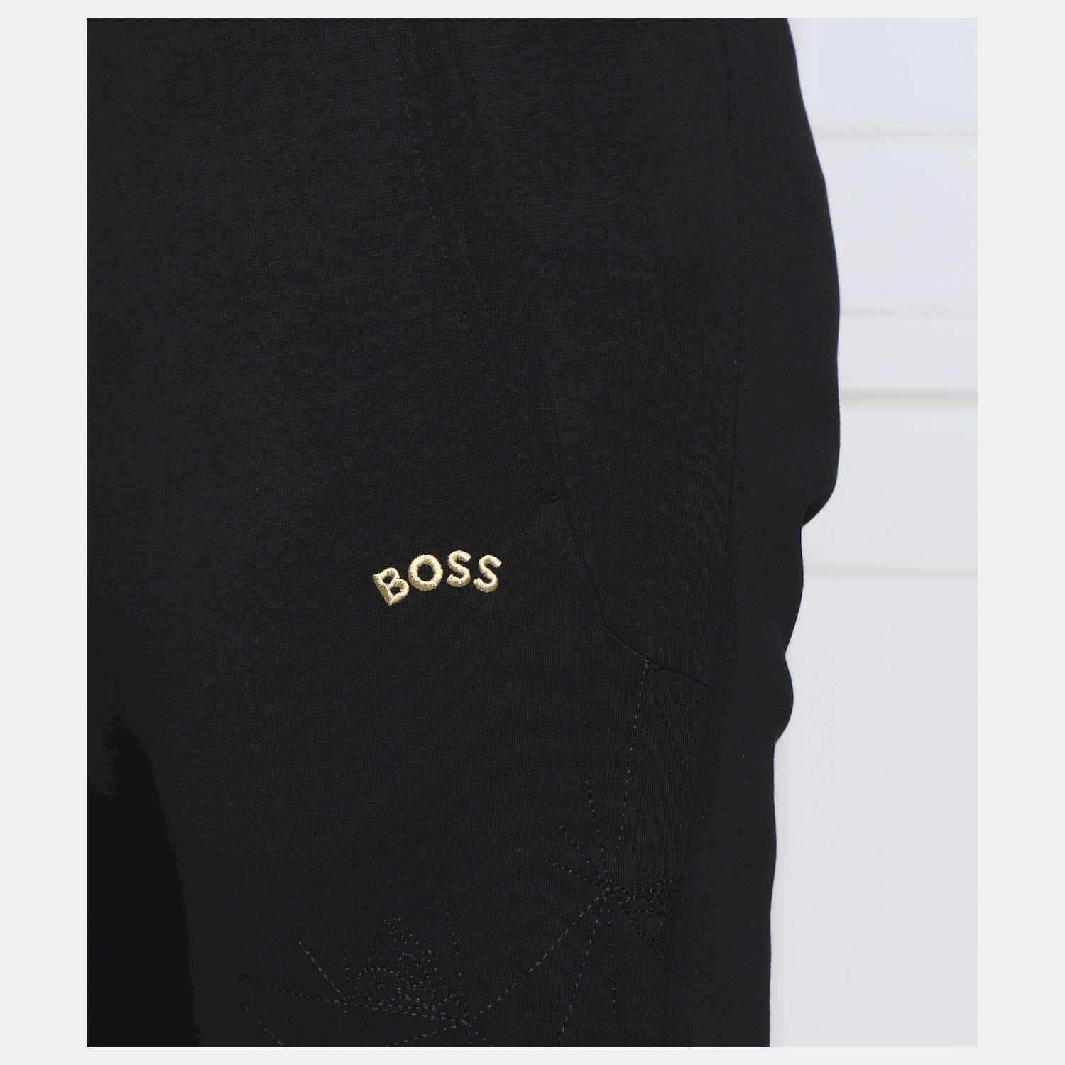 Boss Calcas Trousers Hadim2 Black Preto_shot3