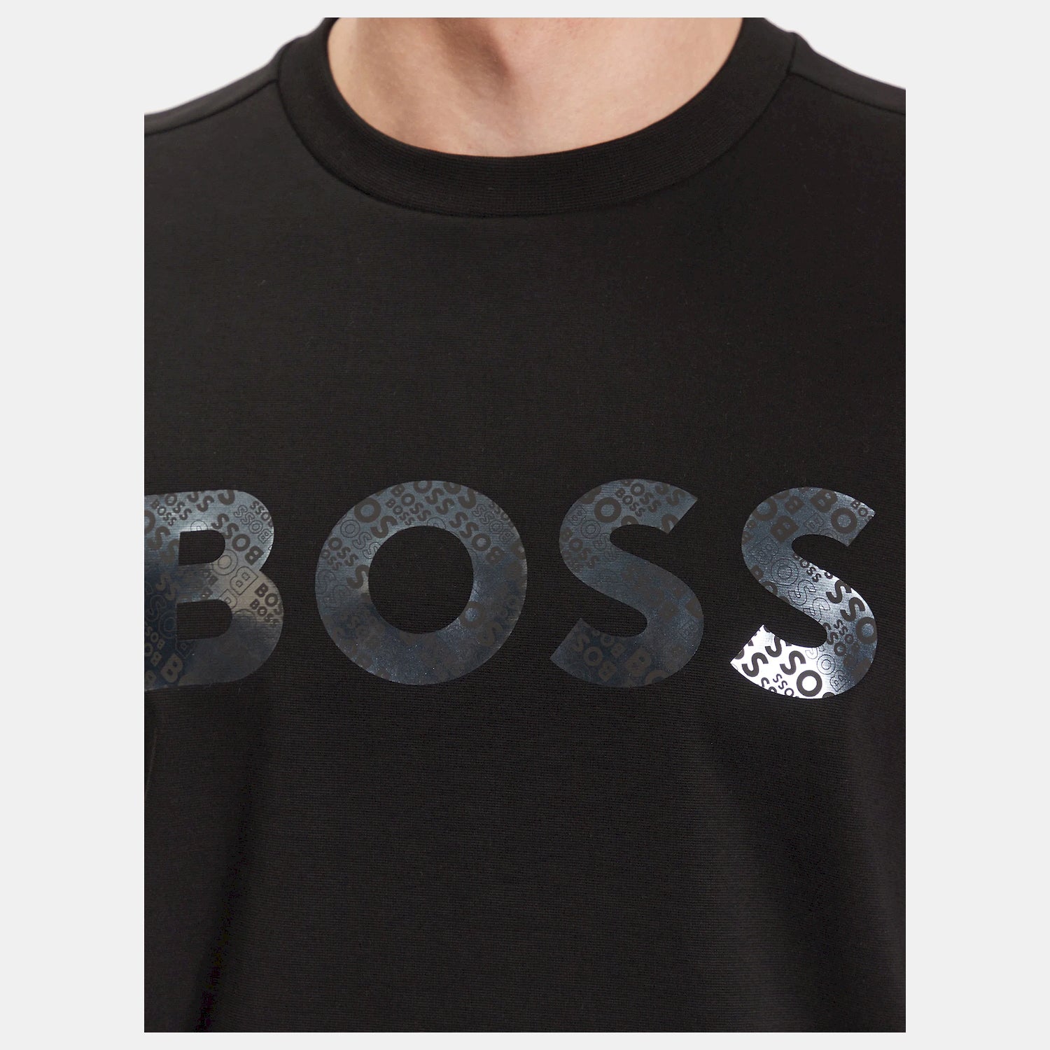 Boss Camisola Sweat Salbo Mirror Black Preto_shot5