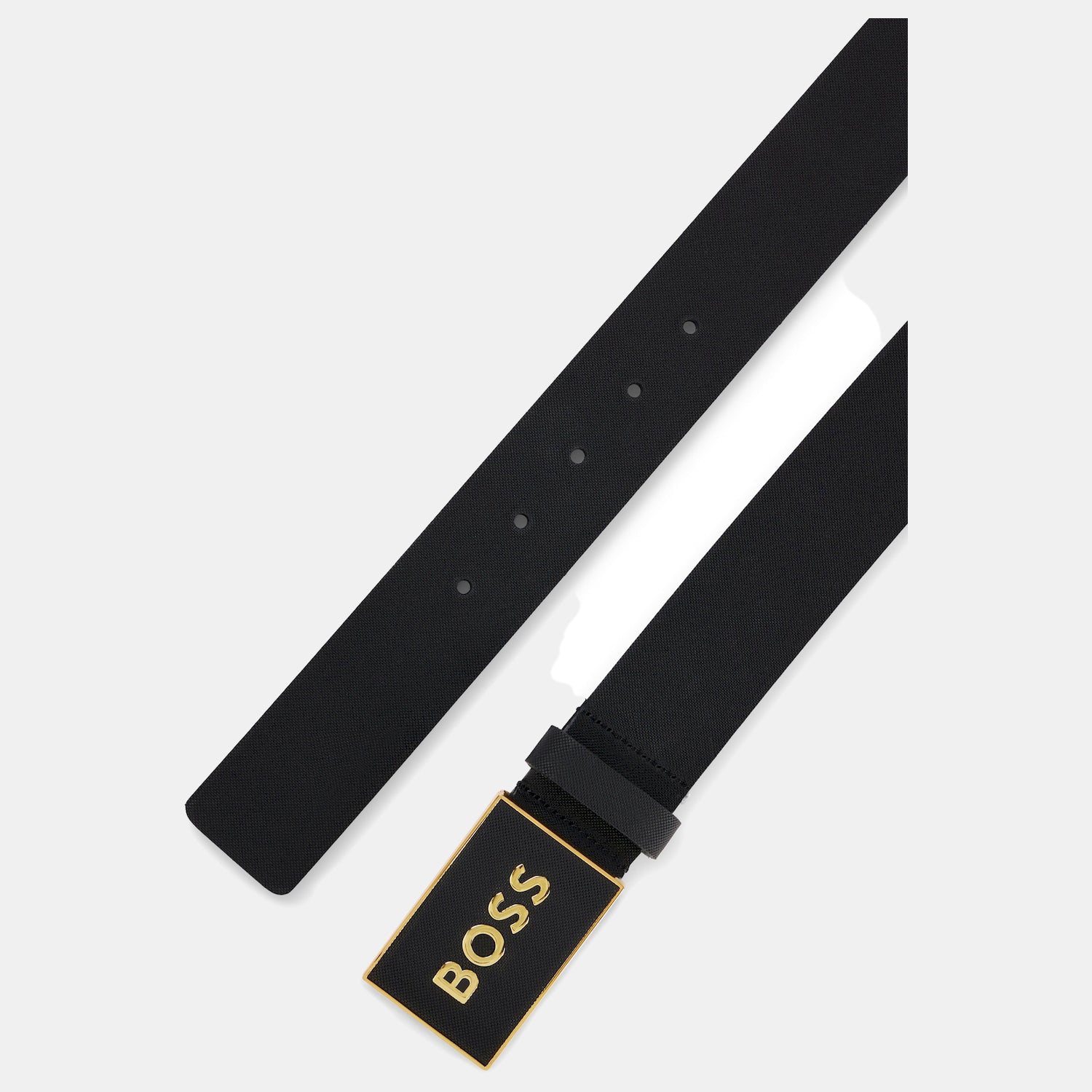 Boss Cinto Belt Bossicon S1 40 Blk Gold Preto Ouro_shot2