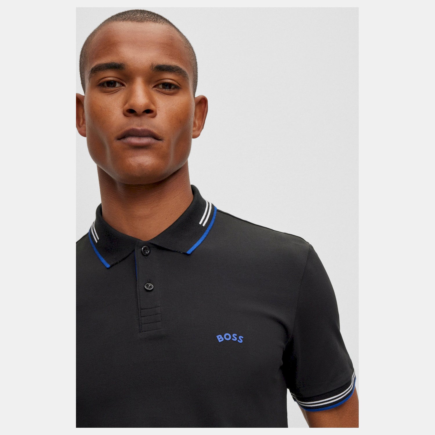 Boss Polo  Paul Curved 50 Black Preto_shot2