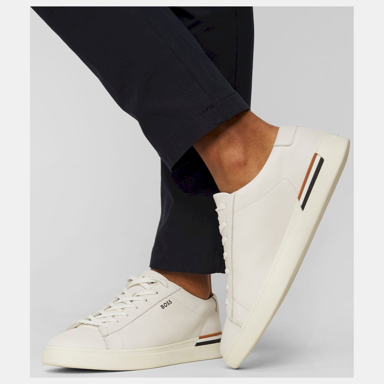 Boss Sapatilhas Sneakers Shoes Clint Tenn Lt White Branco_shot6