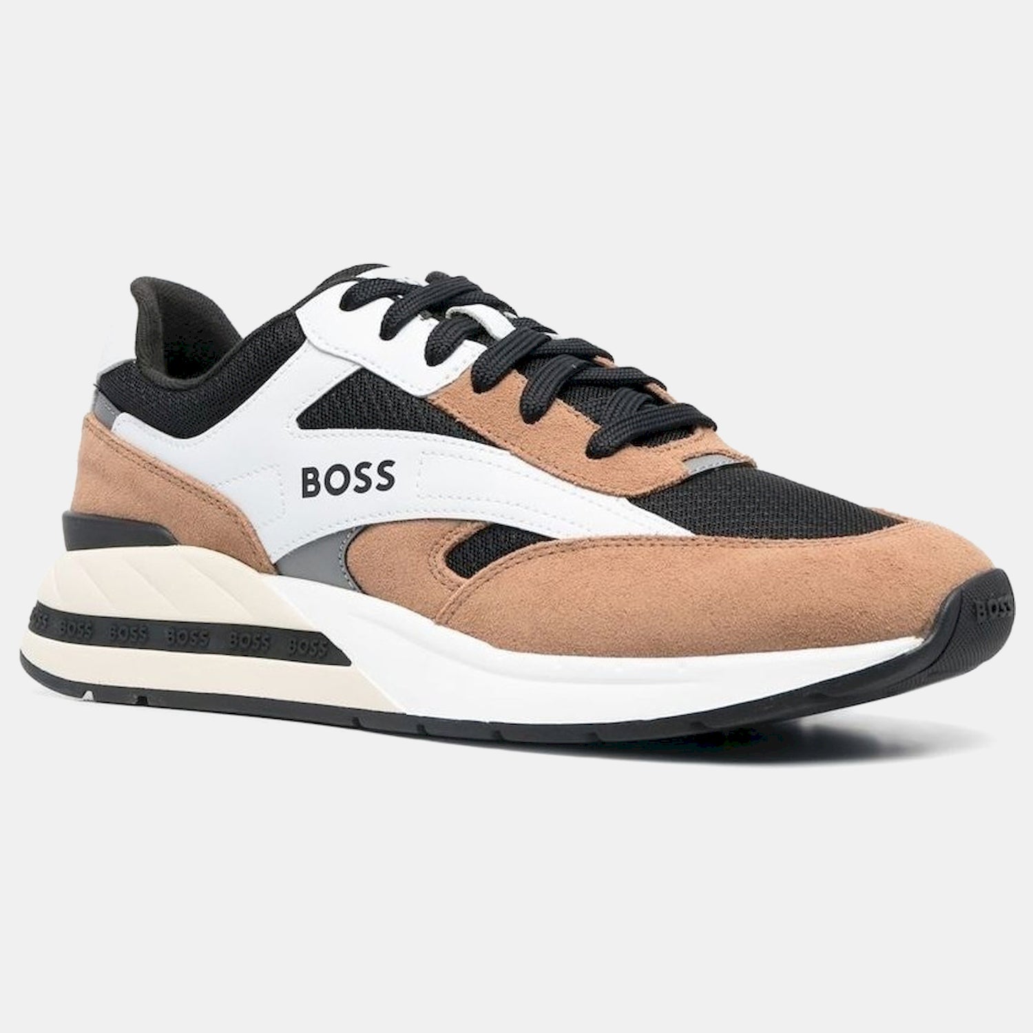 Boss Sapatilhas Sneakers Shoes Kurt Runn Sdme Brown Castanho_shot2