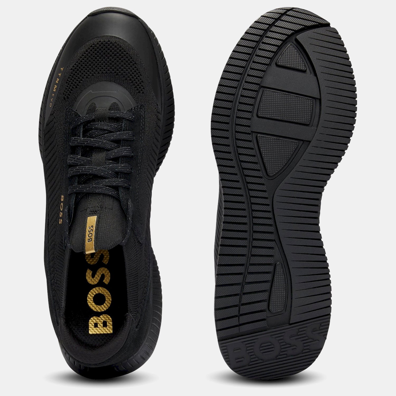 Boss Sapatilhas Sneakers Shoes Ttnm Evo Slon Blk Gold Preto Ouro_shot4