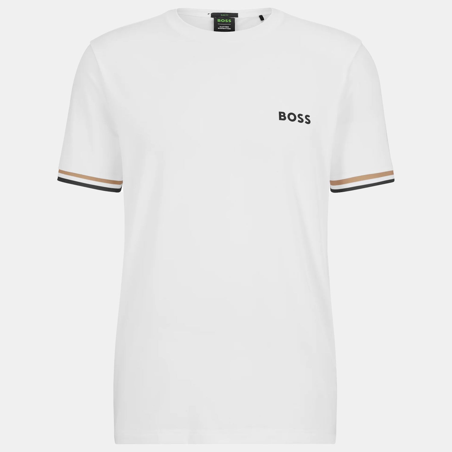 Boss T Shirt  Tee Mb 2 White Branco_shot2