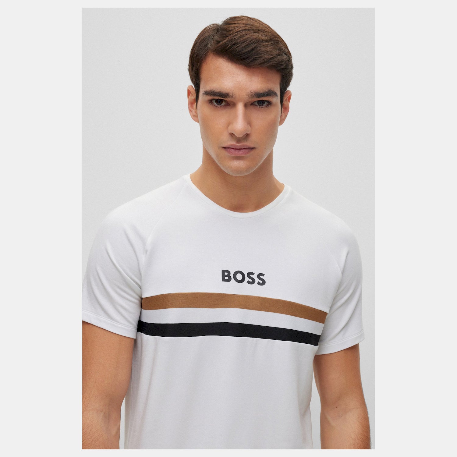 Boss T Shirt Fashion T Shir White Branco_shot3