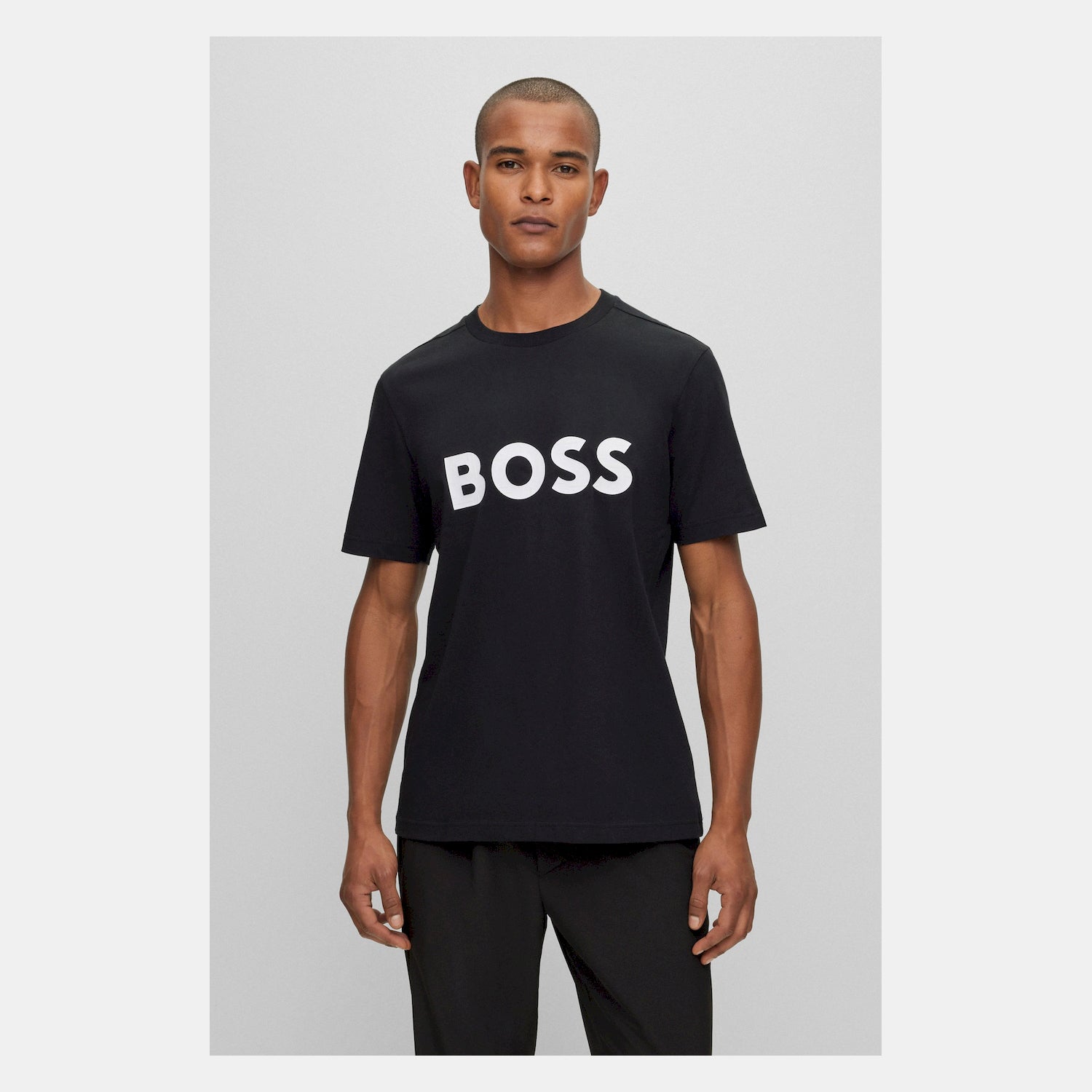 Boss T Shirt Tee 1 Black Preto_shot2