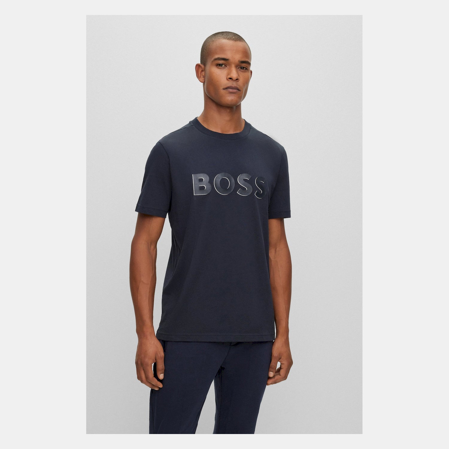 Boss T Shirt Tee 1 Dk.blue Azul Escuro_shot2