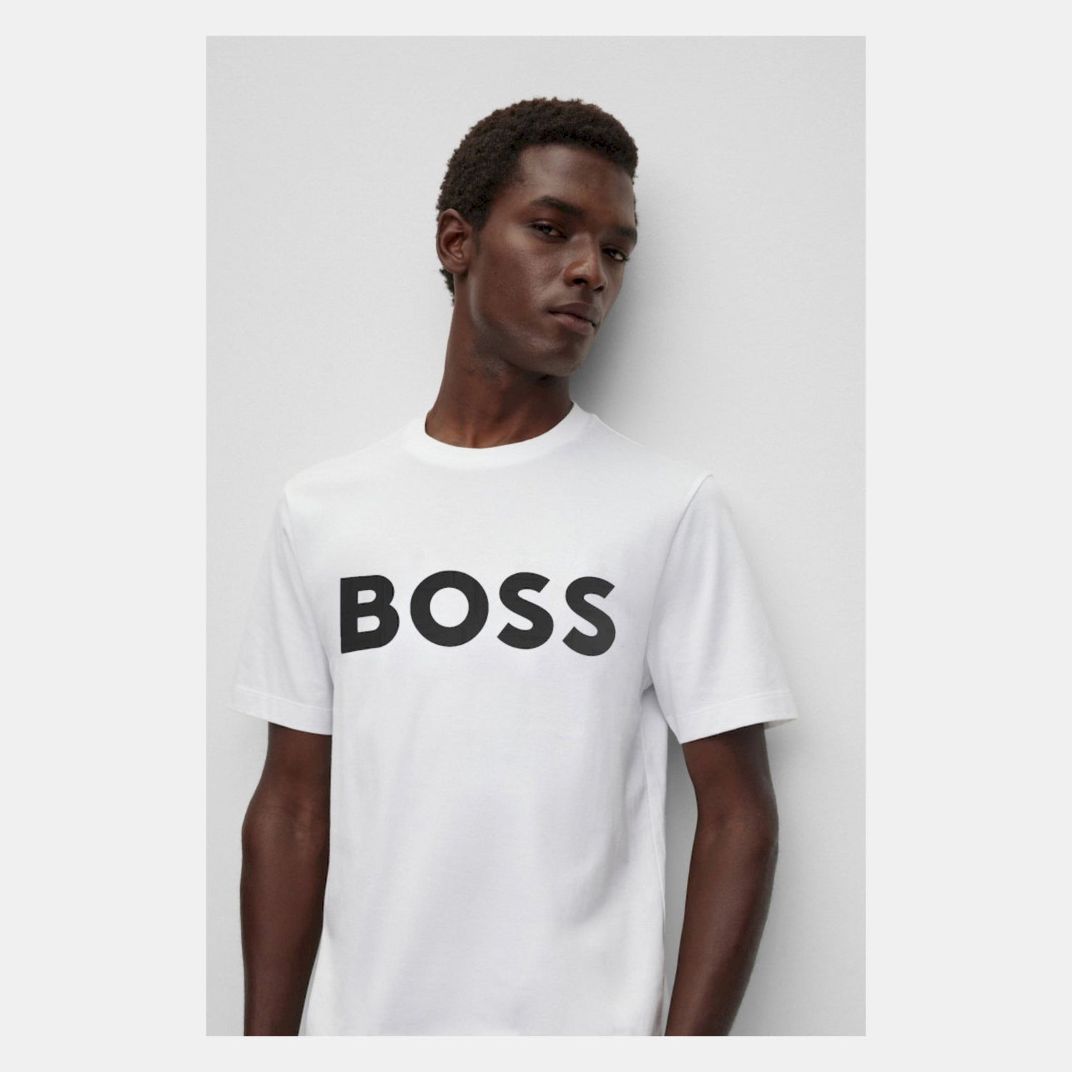 Boss T Shirt Tee 1 White Branco_shot1