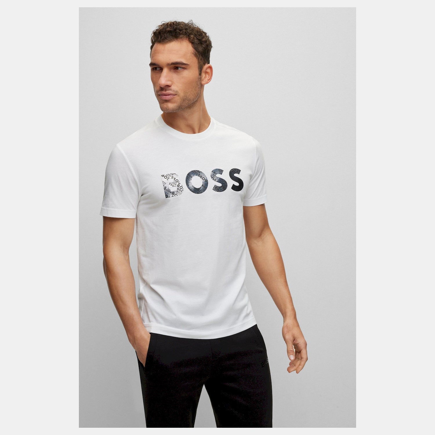Boss T Shirt Tee3 50488833 White Branco_shot3